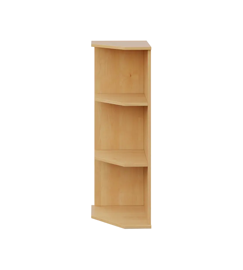 LZ 3 - 3 kancelářská skříň, rohová, levá, 1107x360x400, javor horský